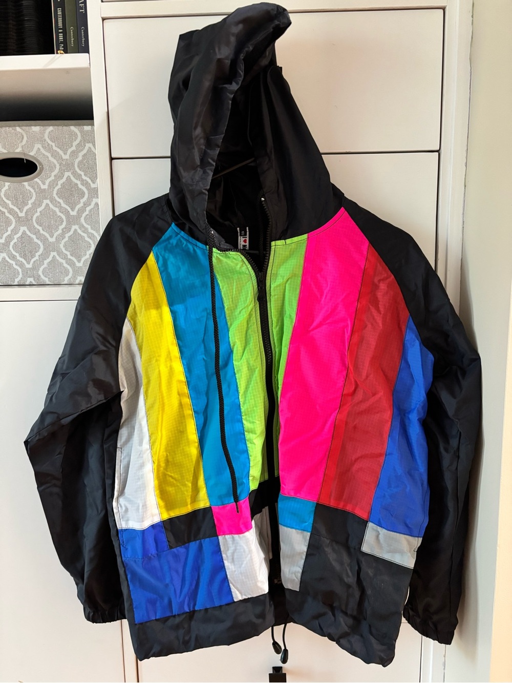 NWOT Unisex Colorblock Retro Track Jacket